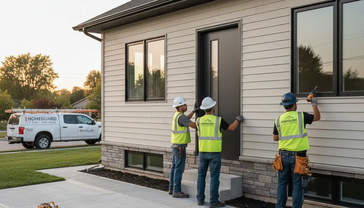 Professional door installation by vinyl siding experts in Pittsburgh, PA homes
