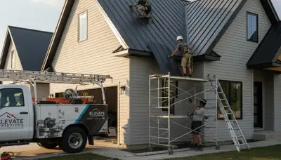 Metal roofing installation by Next Level Exteriors in Pittsburgh, PA