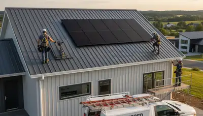 Metal roofing installation by Next Level Exteriors in Pittsburgh, PA with durable weatherproof materials