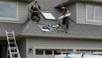 Skylight repair by Next Level Exteriors in Pittsburgh, PA for leak fixing and glass replacement