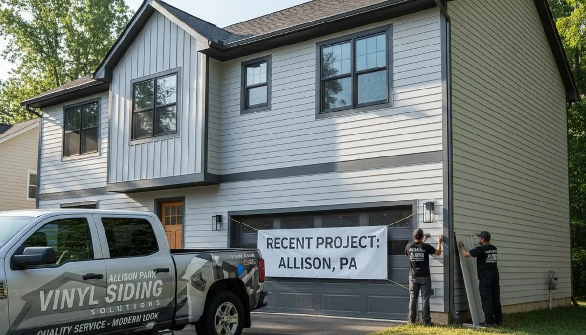 Professional vinyl siding installation on a Pittsburgh, PA home exterior