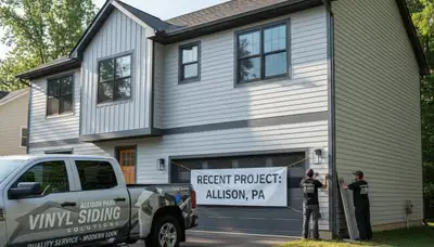 Professional vinyl siding installation on a Pittsburgh, PA home exterior