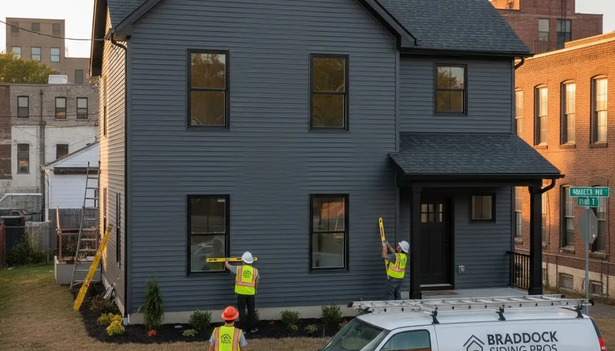Professional vinyl siding installation on a home exterior in Pittsburgh, PA