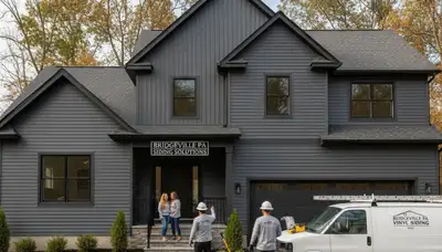 Professional vinyl siding installation on home exterior in Pittsburgh, PA