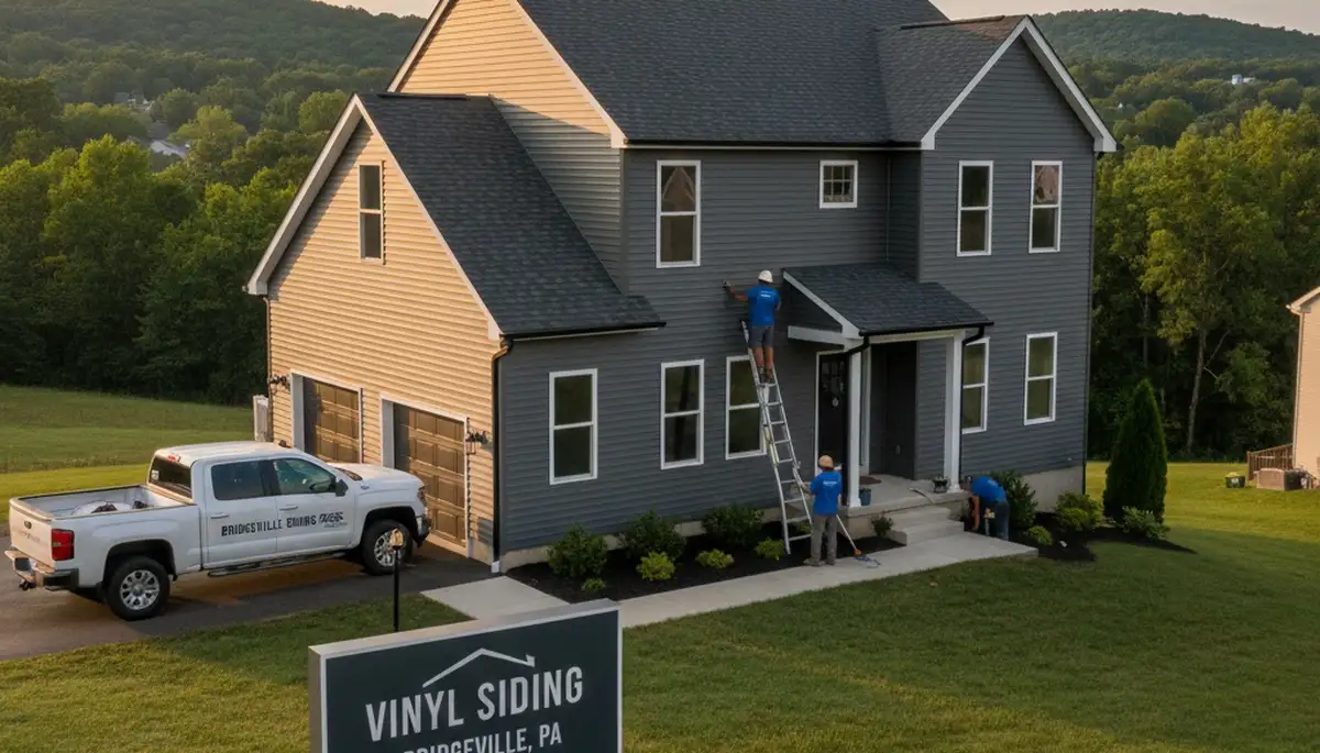 Professional vinyl siding installation in Pittsburgh PA home exterior renovation