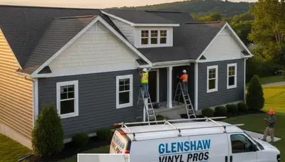 Professional vinyl siding installation on home exterior in Pittsburgh, PA