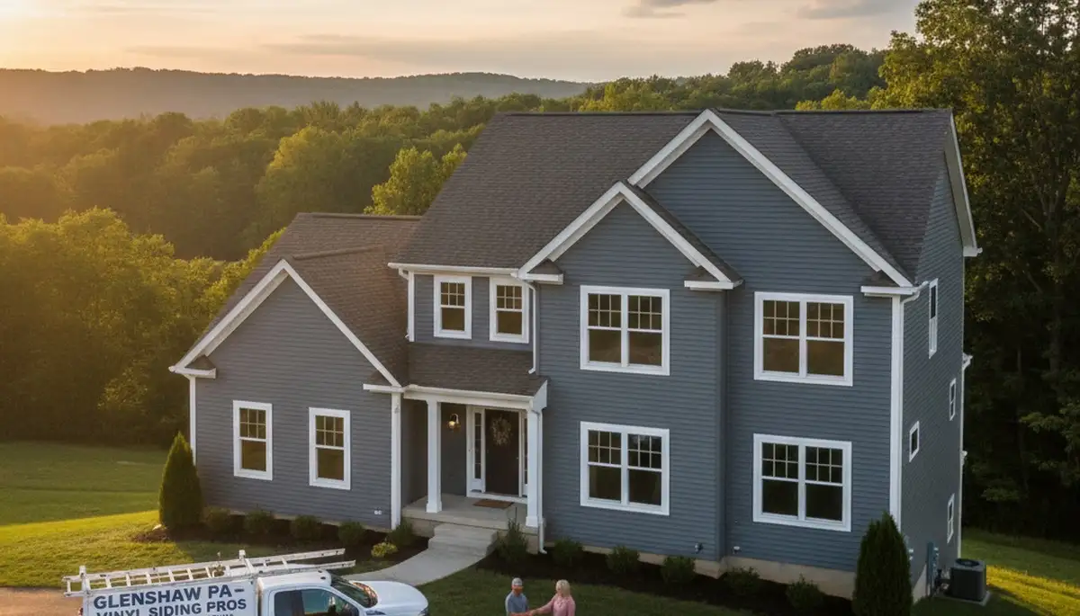 Vinyl siding installation on residential home exterior in Pittsburgh PA