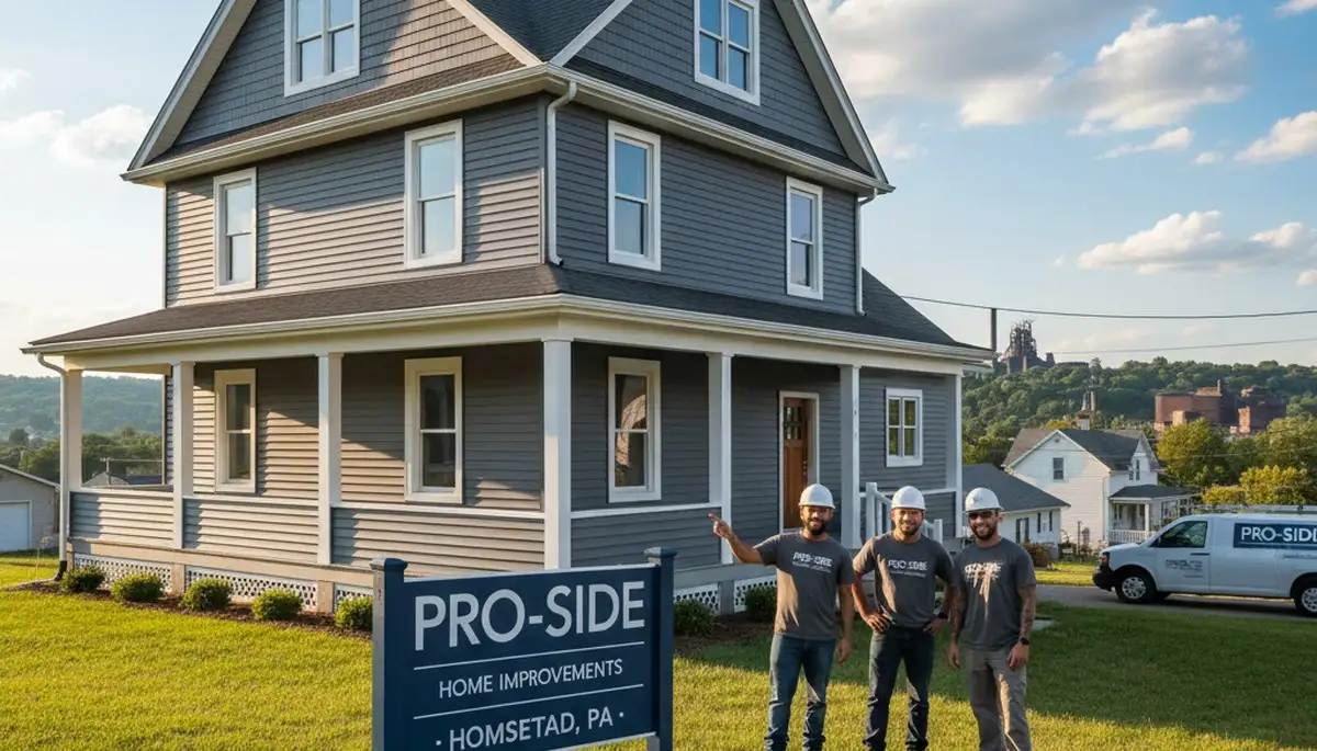 Professional vinyl siding installation on Pittsburgh PA home exterior