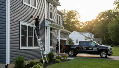 Professional vinyl siding installation on home exterior in Pittsburgh, PA