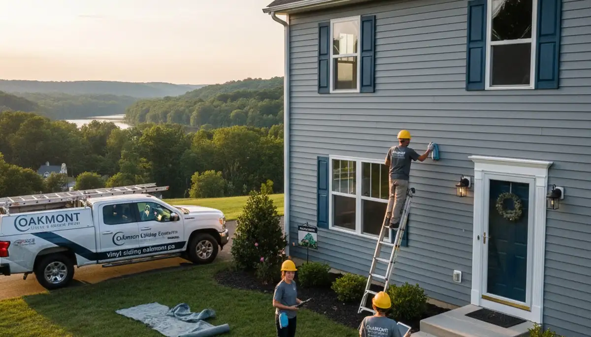Professional vinyl siding installation on a Pittsburgh PA home exterior