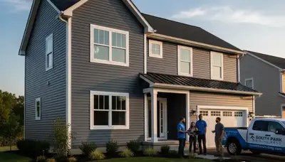 Professional vinyl siding installation on home exterior in Pittsburgh, PA