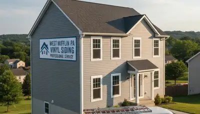 Professional vinyl siding installation on home exterior in Pittsburgh, PA