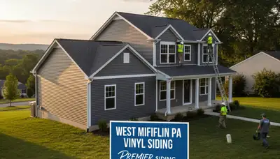 Professional vinyl siding installation on home exterior in Pittsburgh, PA