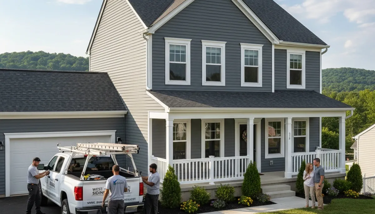 Vinyl siding installation in Pittsburgh, PA for a home exterior upgrade