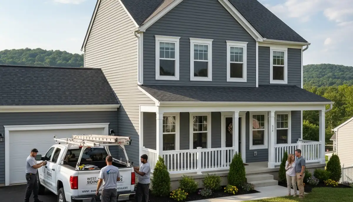 Vinyl siding installation in Pittsburgh, PA for a home exterior upgrade