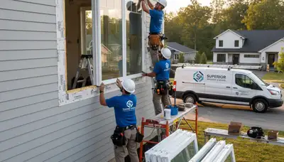 Professional window installation by vinyl siding experts in Pittsburgh, PA