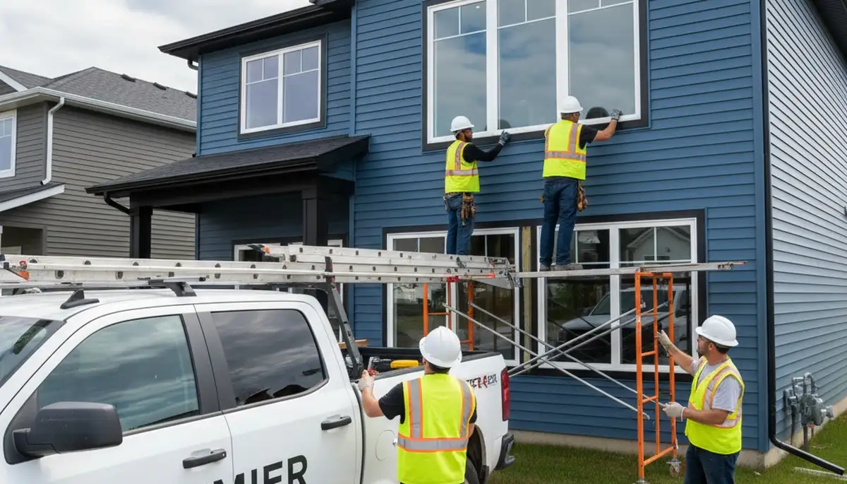 Vinyl siding and window replacement by Next Level Exteriors in Pittsburgh, PA homes